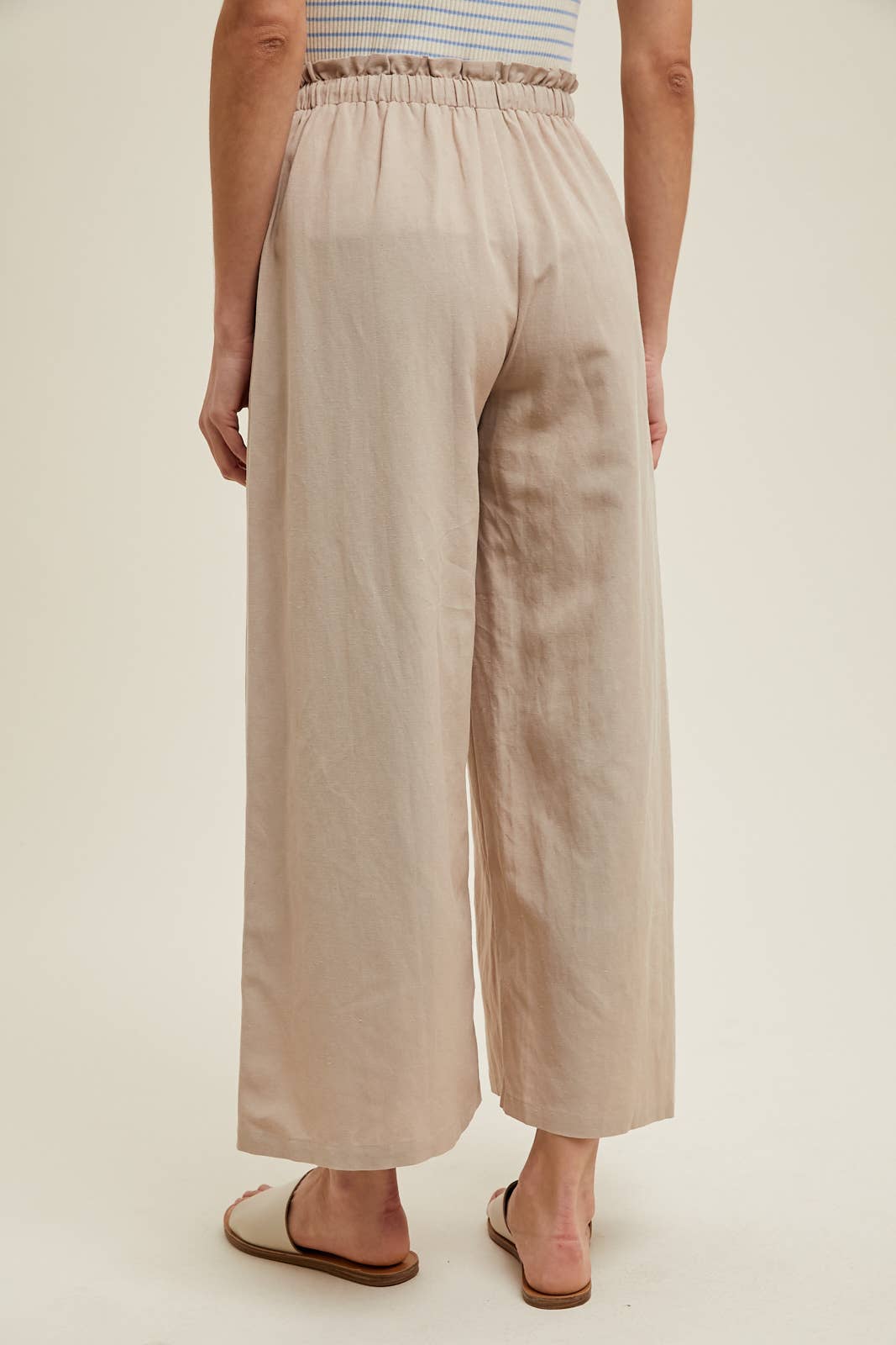 Wishlist Apparel Josie Wide Leg Pants - Taupe