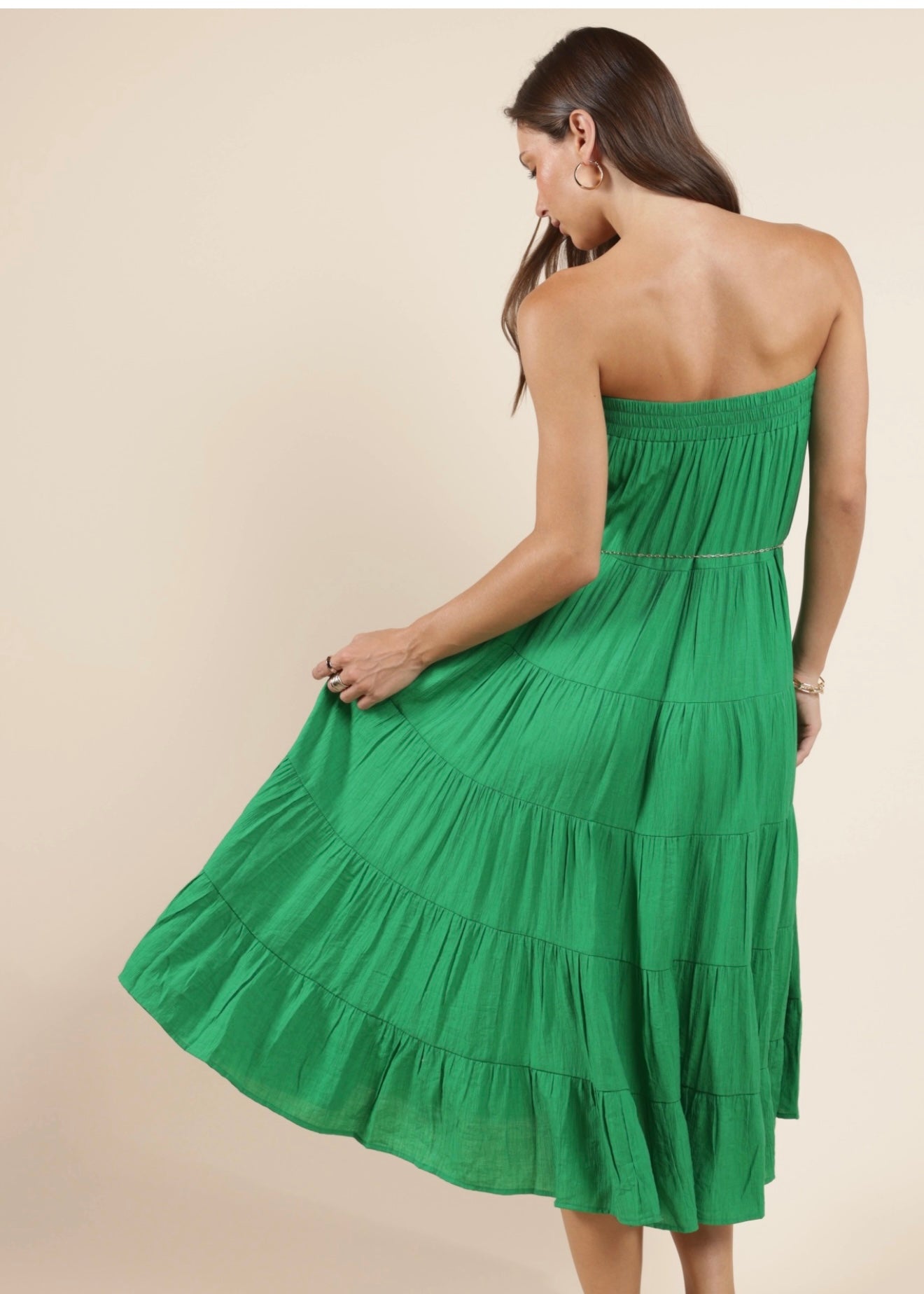 Sadie & Sage Socialize Two Way Skirt or Midi Dress - Kelly Green
