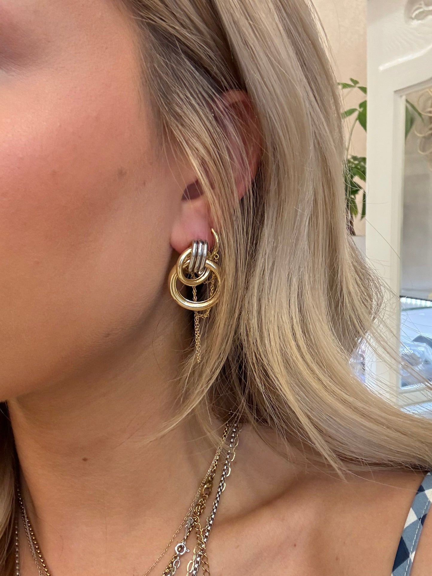 Bracha Capri Earrings - Two Tone
