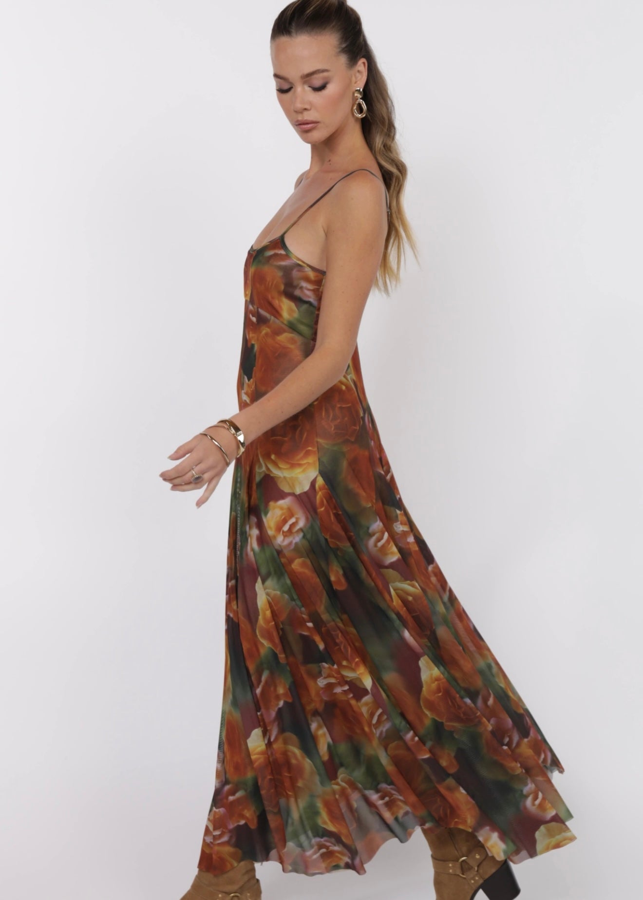 Sage the Label Heart Beats Godet Maxi Dress