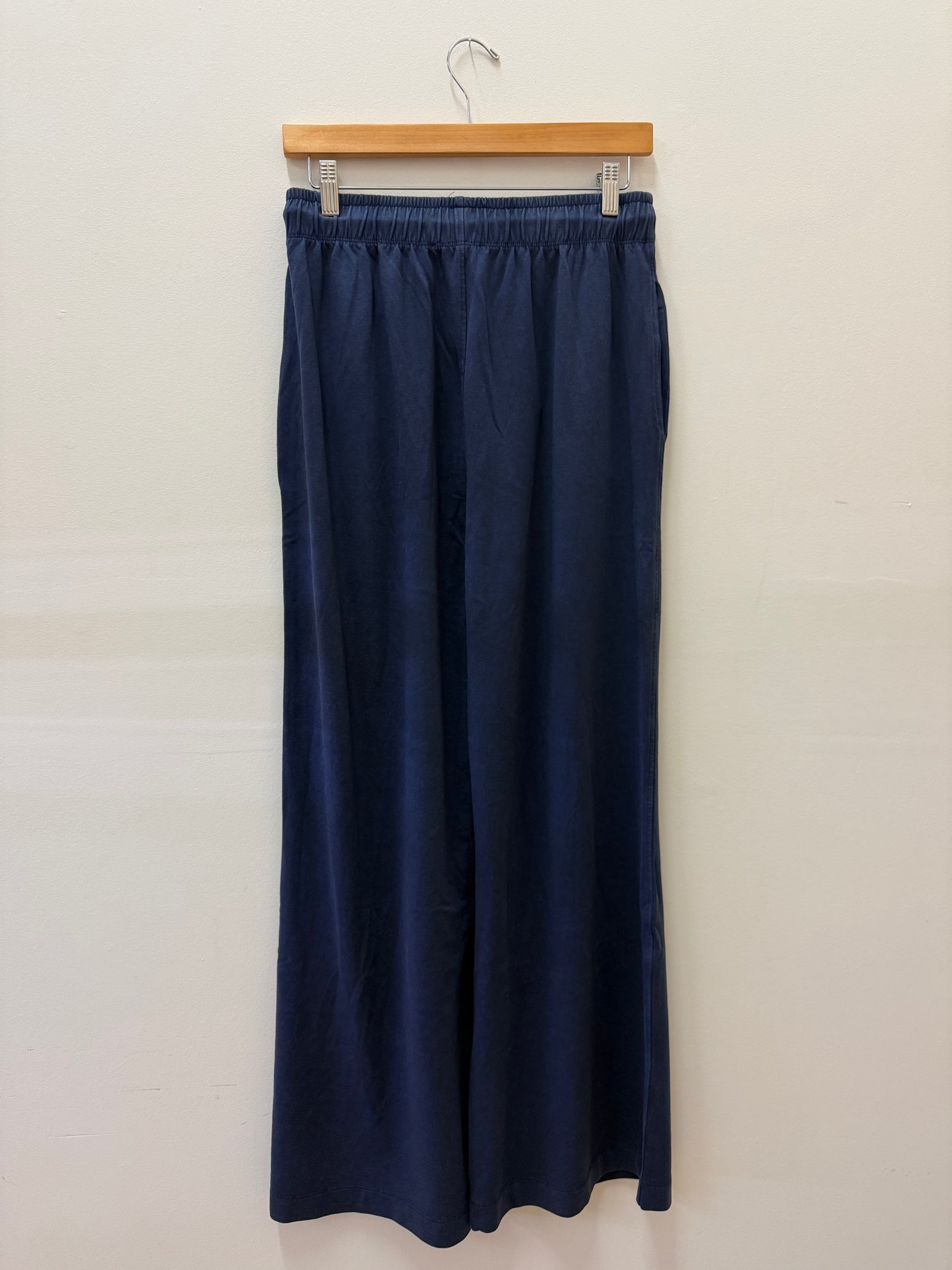 La Biz Cotton Modal Wide Leg Pants - Navy