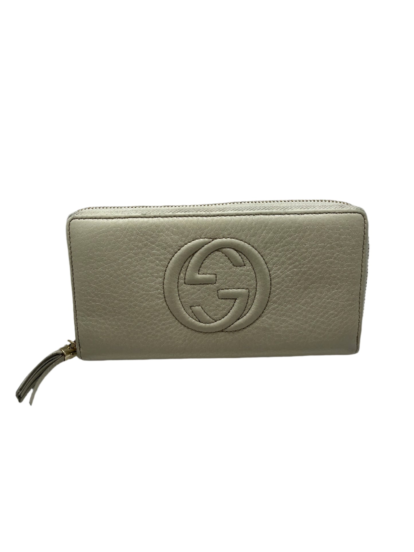 Gucci Soho Zippy Wallet Cream