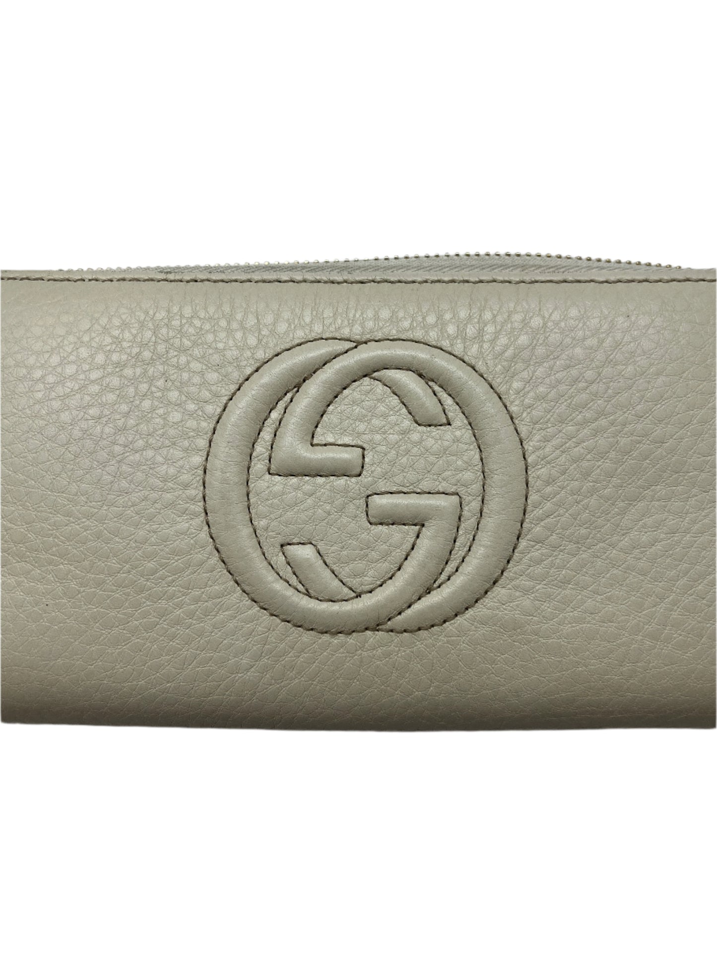 Gucci Soho Zippy Wallet Cream