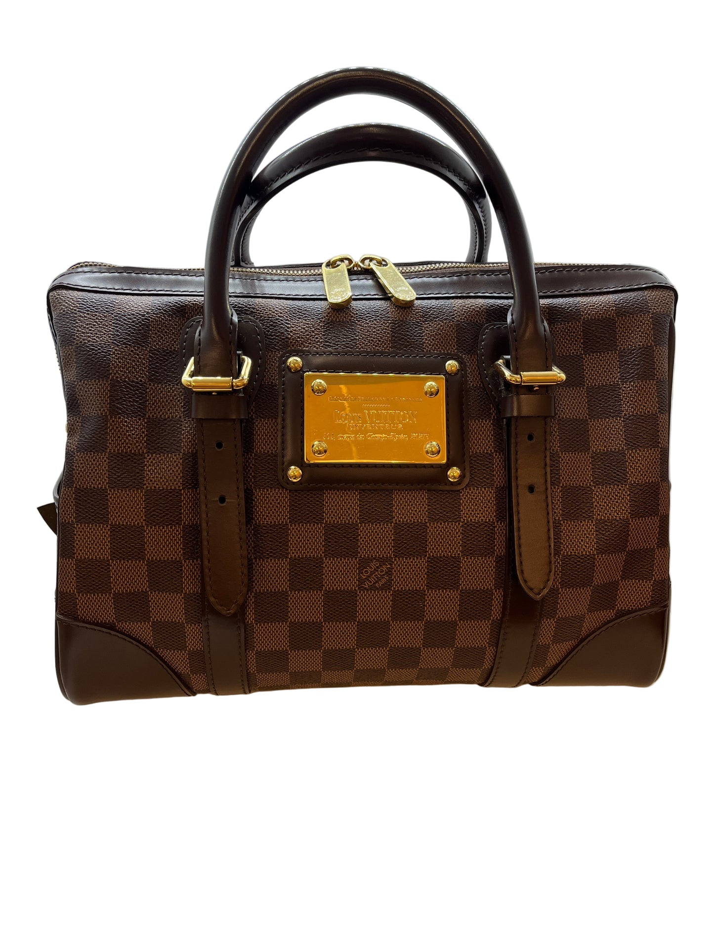Louis Vuitton Damier Ebene Berkeley Top Handle Purse