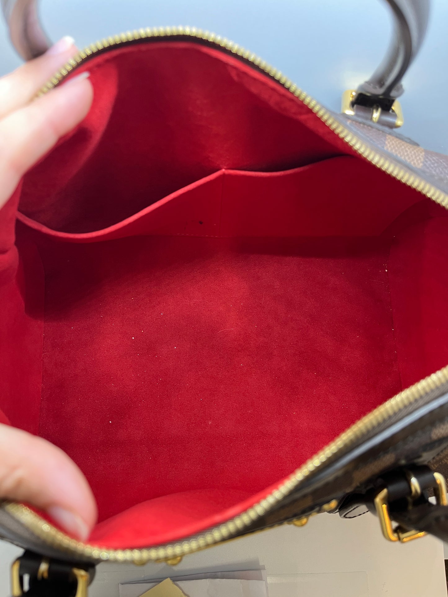 Louis Vuitton Damier Ebene Berkeley Top Handle Purse