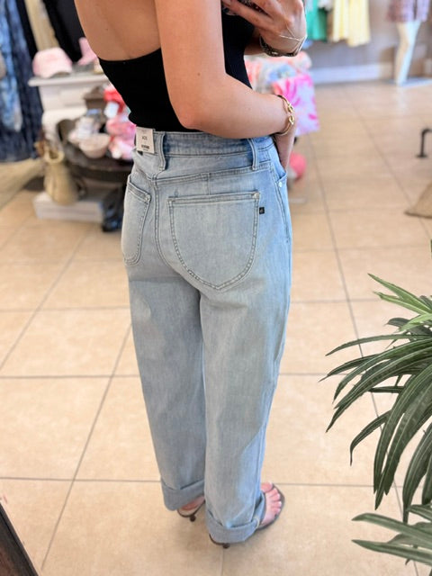 Judy Blue High Waist Marlow Arc Jean - Light Wash