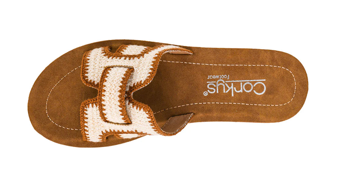 Corkys On the Edge Sandal - Brown Combo