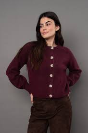 RD Style Rada Plum Button Up Cardigan