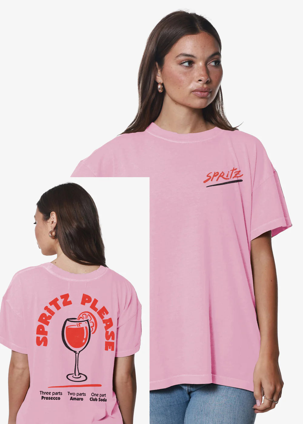 Girl Dangerous Spritz Please Pink Every Tee - Pink