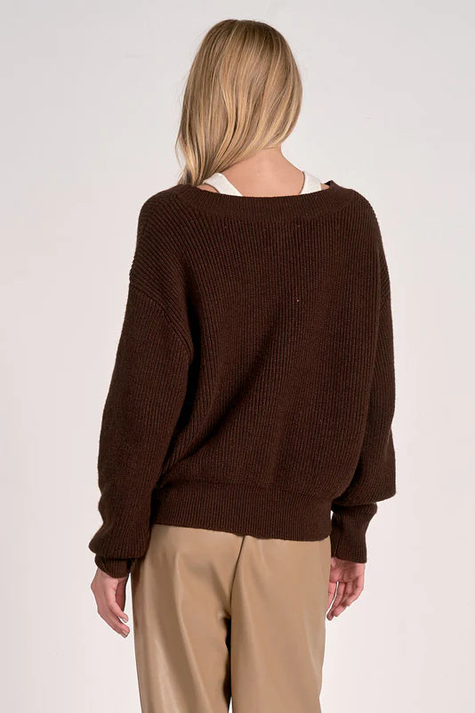 Elan Ashtin Sweater - Brown