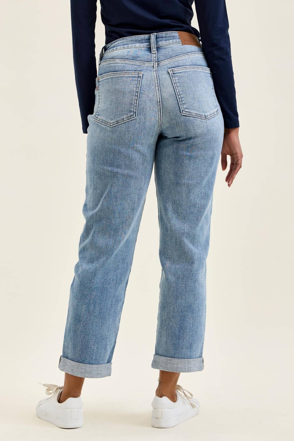 Judy Blue Billie MR Cuffed Jean - Light Wash