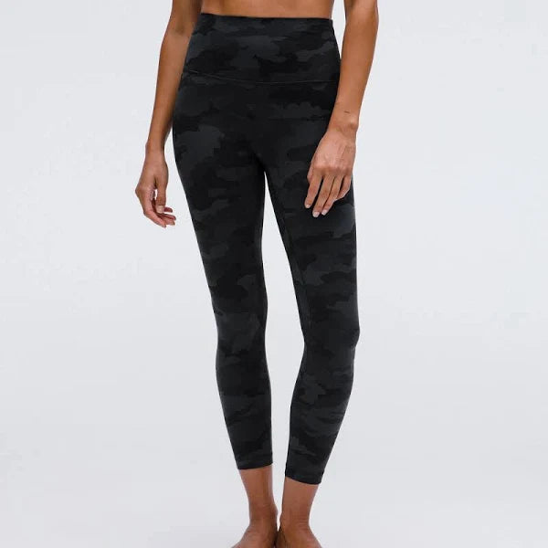 Lululemon Green Camo Crop Leggings