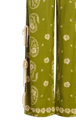Bila 77 Cardin Pant - Calla Green