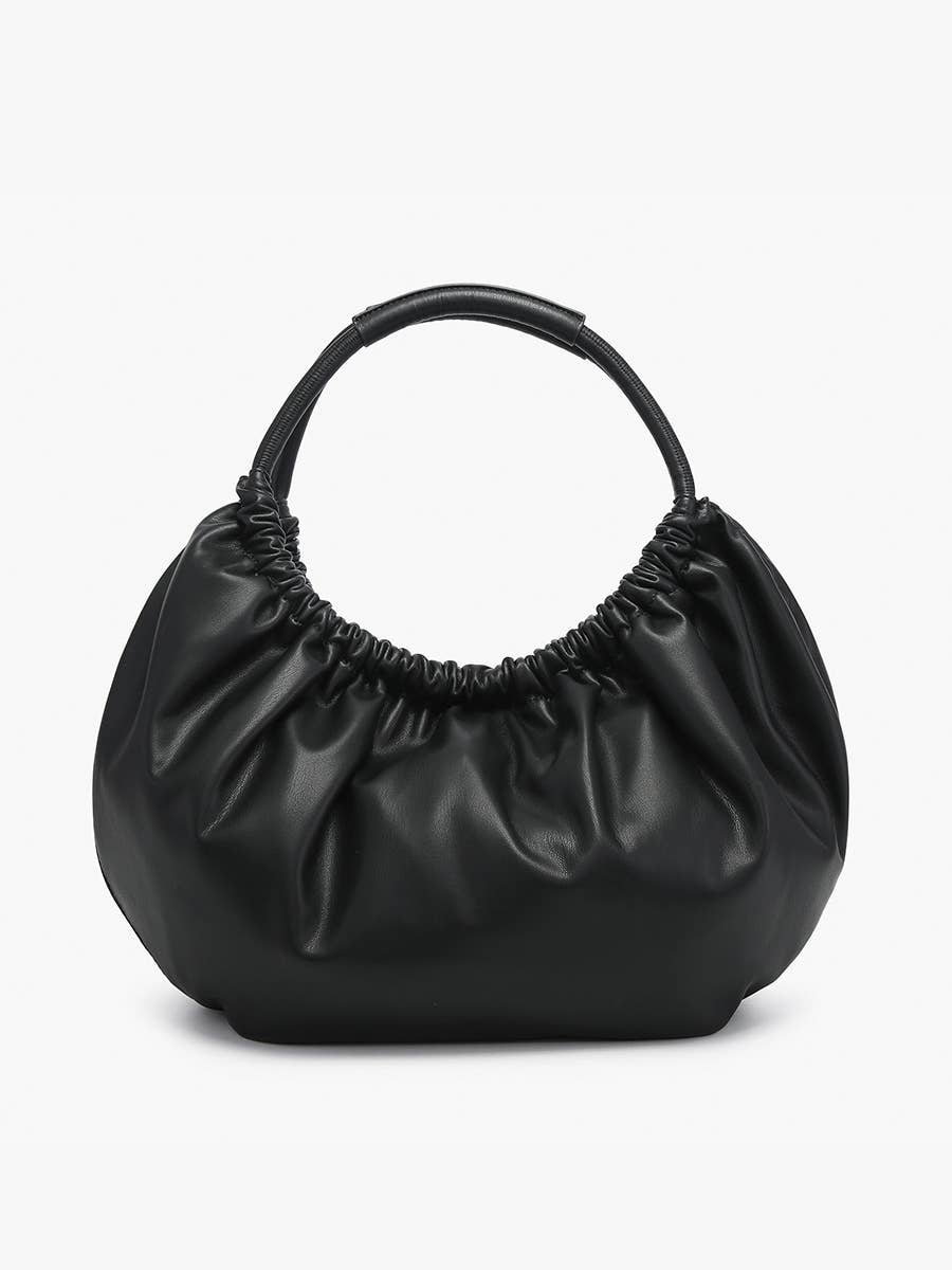 Jen & Co. - Lena Ruched Shoulder Bag w/ Round Handle