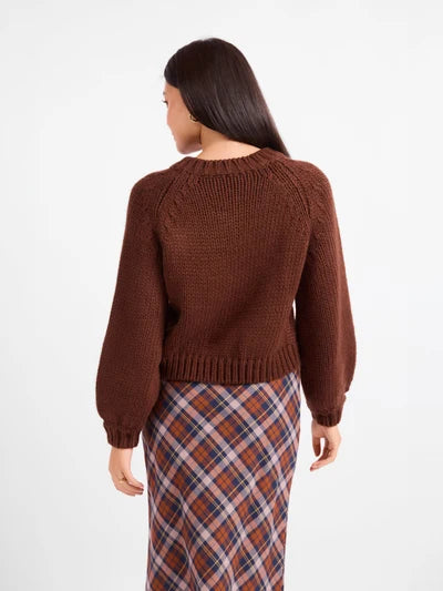 Sadie & Sage Dance More Button Down Cardigan - Brown