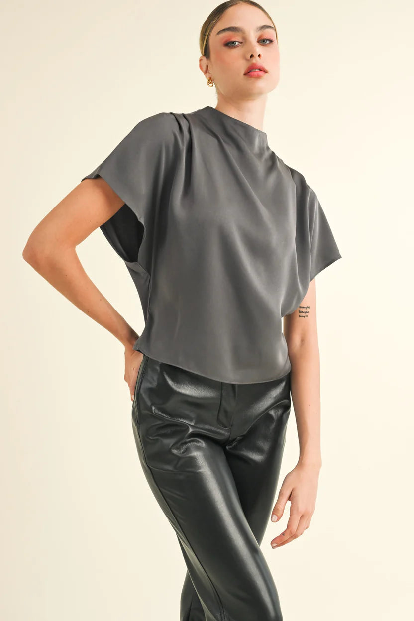 Reset By Jane Jeannie Top - Charcoal