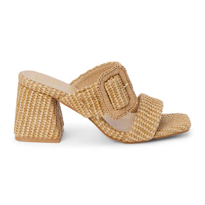 Matisse Lucy Heeled Raffia Buckle Sandal