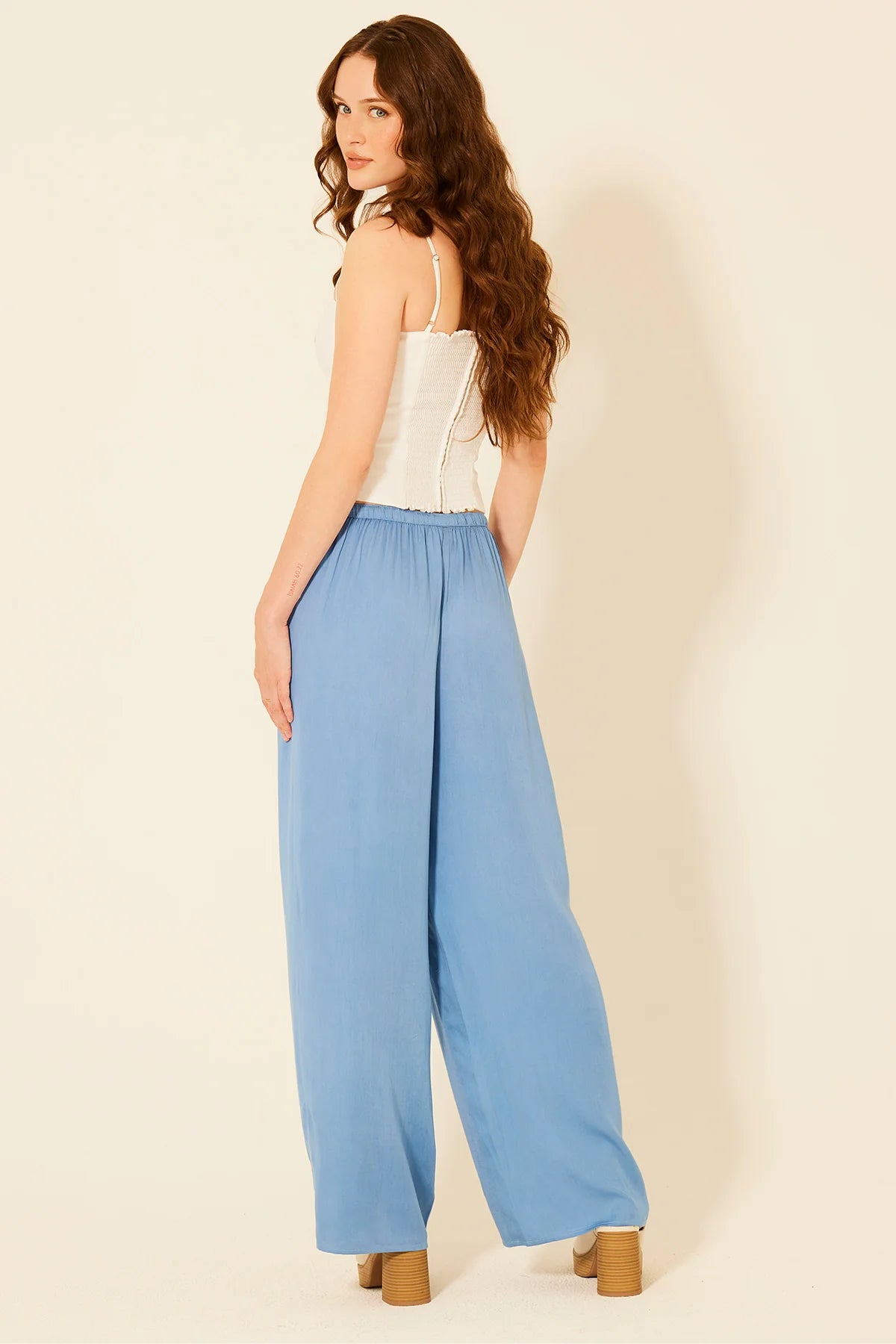 Bila 77 Okell Wide Leg Elastic Waist Pant
