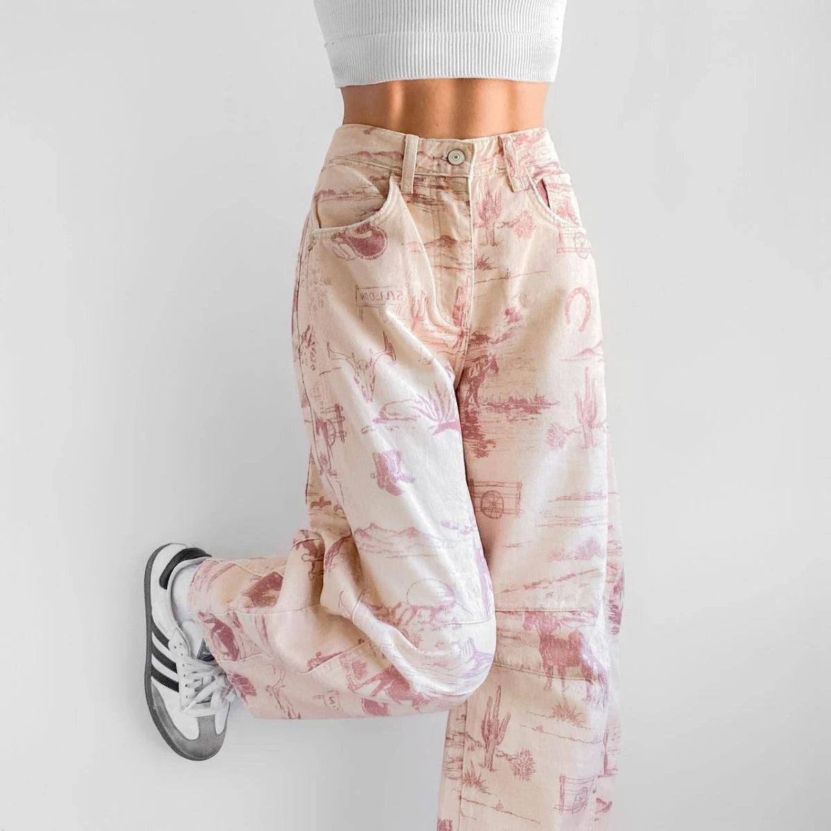 We the Free Barrel Western Jeans - Pink