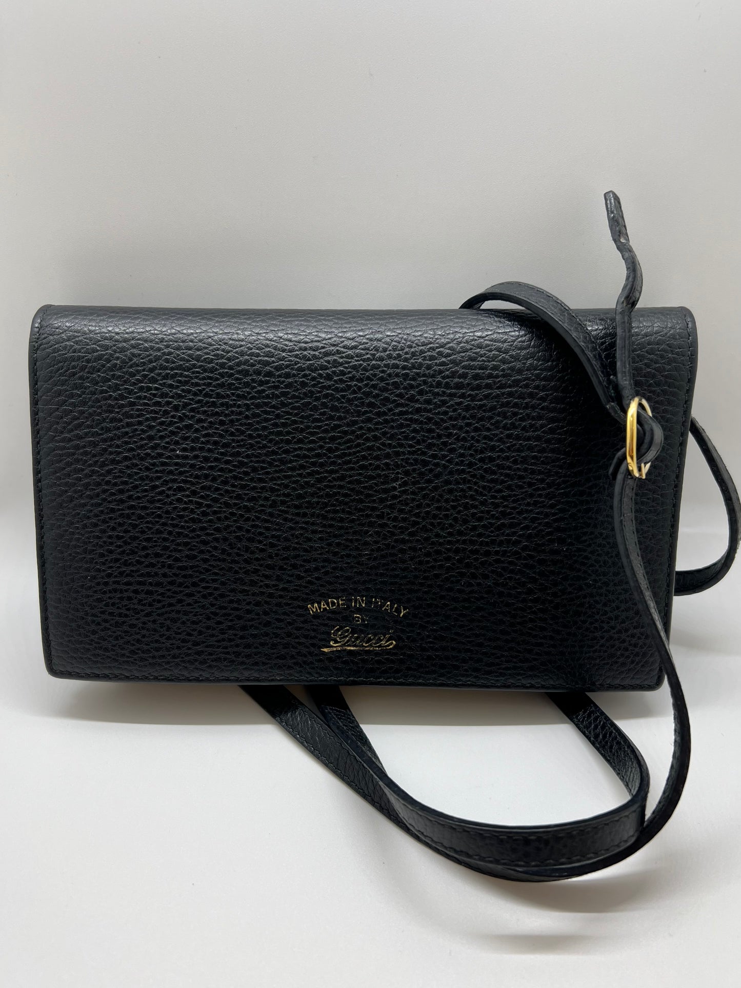 Gucci Swing Shoulder Wallet - Black