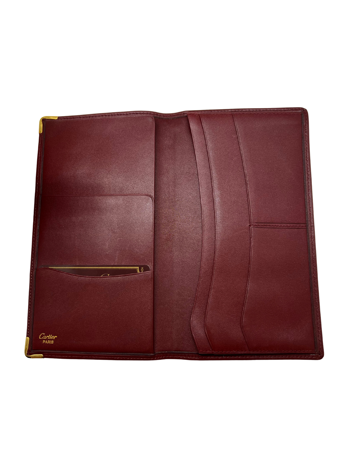 Cartier Vintage Leather Check Book