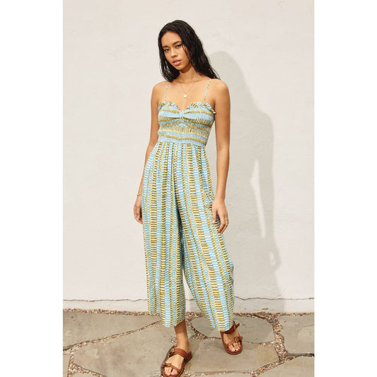 Dress Forum - Morning Pages Smocked Sweetheart Jumpsuit