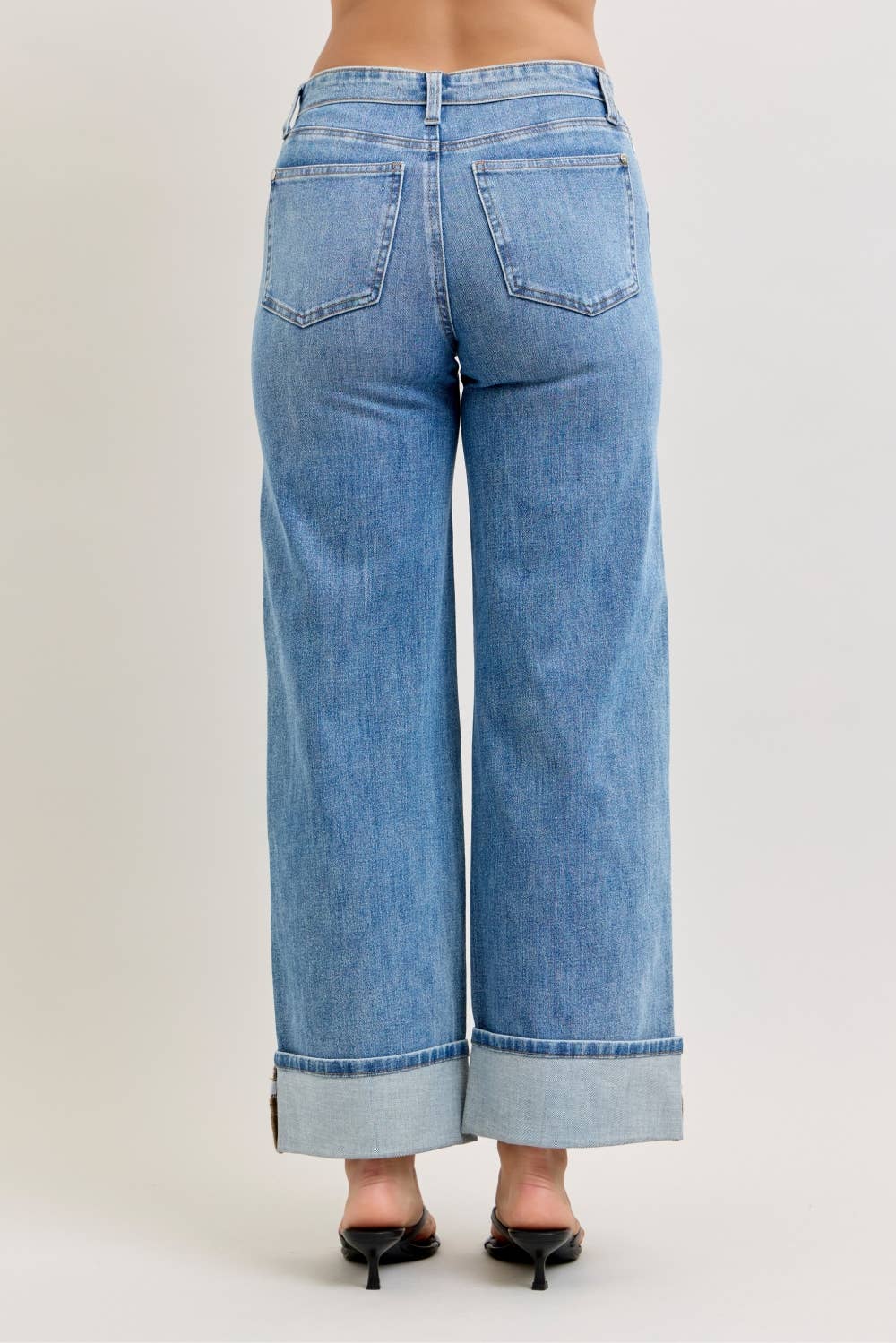 Judy Blue Jeans - MR Straight w/ Fold Over WB: MD