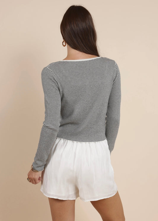 Sadie & Sage Prepster Button Down Cardigan
