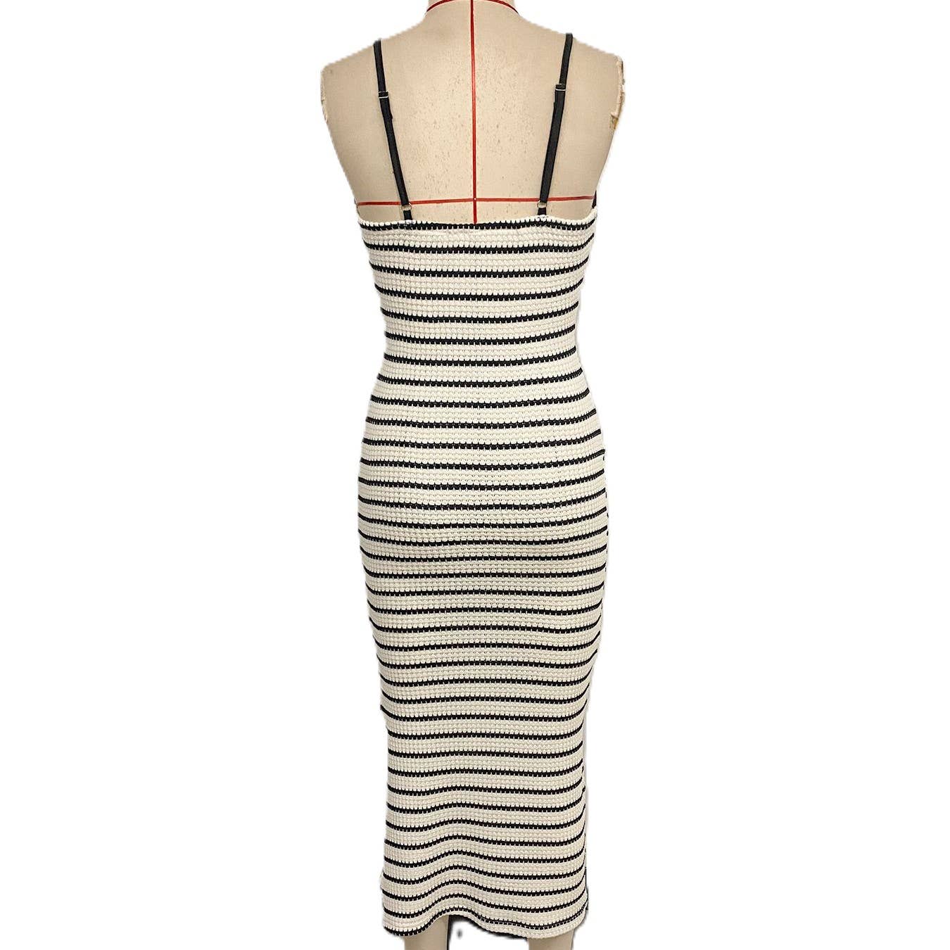HIDDENBRAND - Vintage Vacation Striped Slim Fit Camisole Bodycon Dress