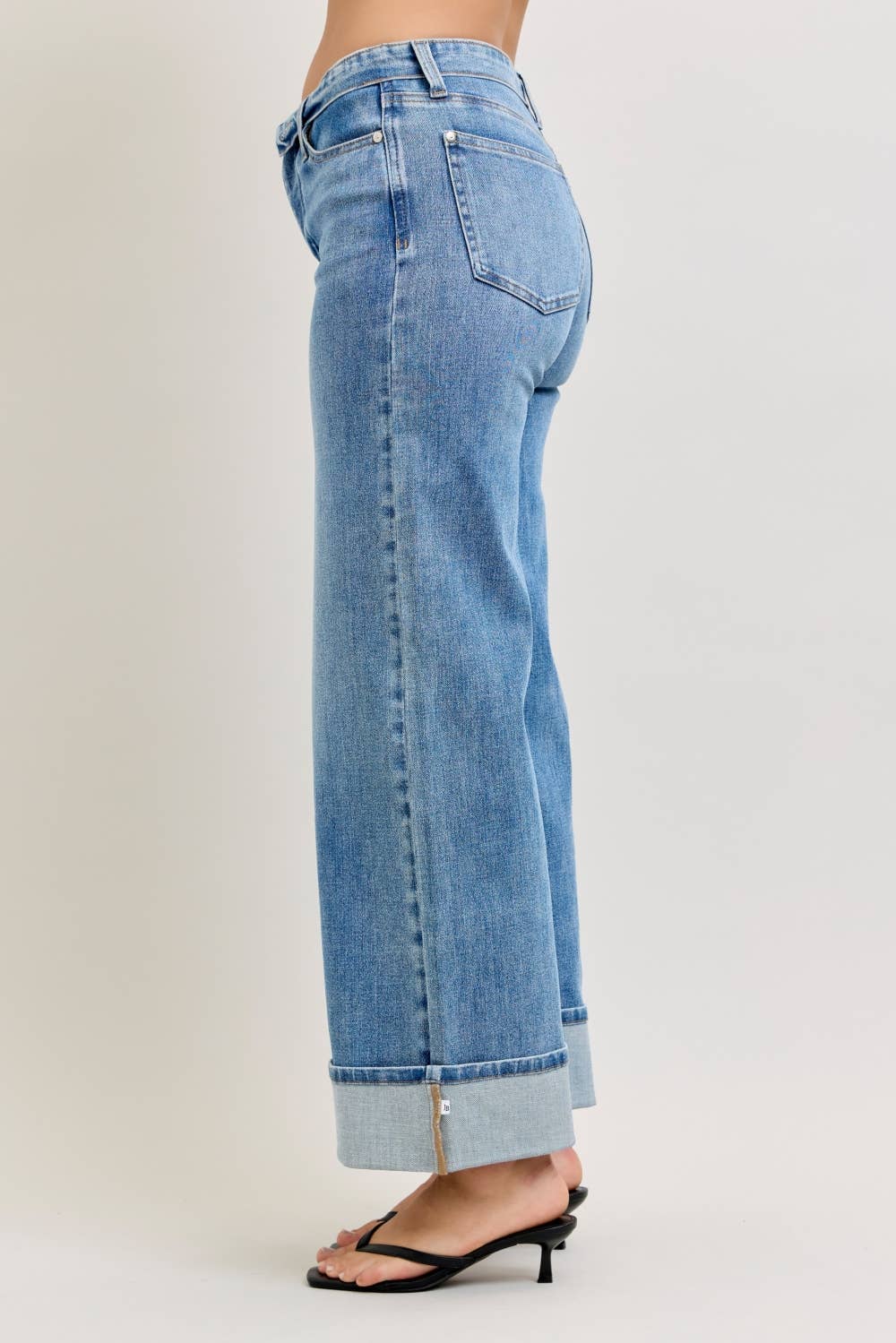Judy Blue Jeans - MR Straight w/ Fold Over WB: MD