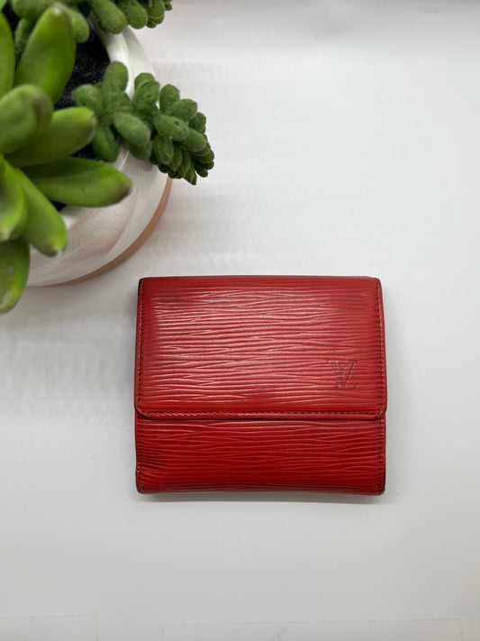 Louis Vuitton Elise Epi Wallet - Red