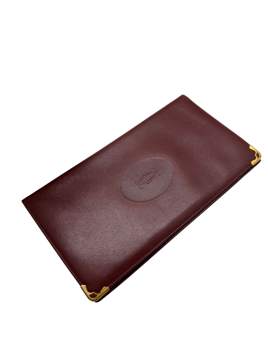 Cartier Vintage Leather Check Book