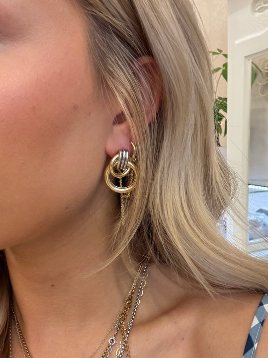 Bracha Capri Earrings - Two Tone