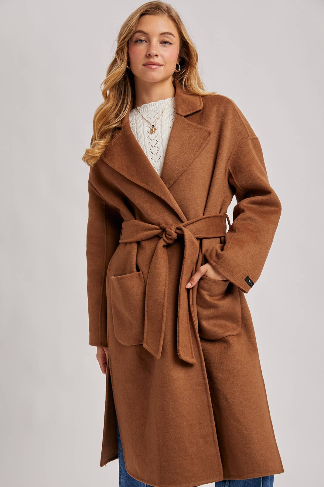 Bluivy - Handmade Belted Longline Coat