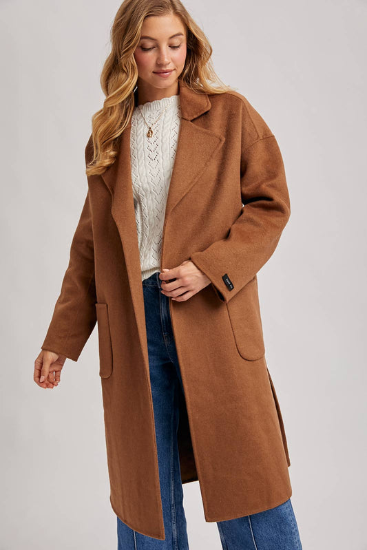Bluivy - Handmade Belted Longline Coat