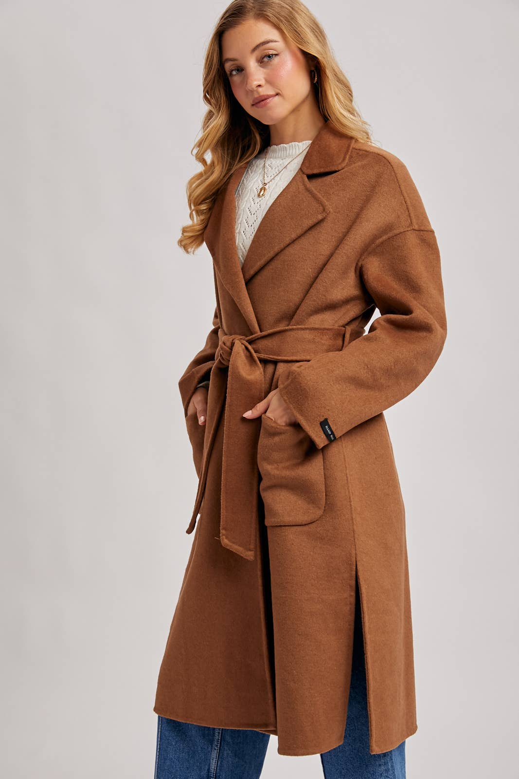 Bluivy - Handmade Belted Longline Coat