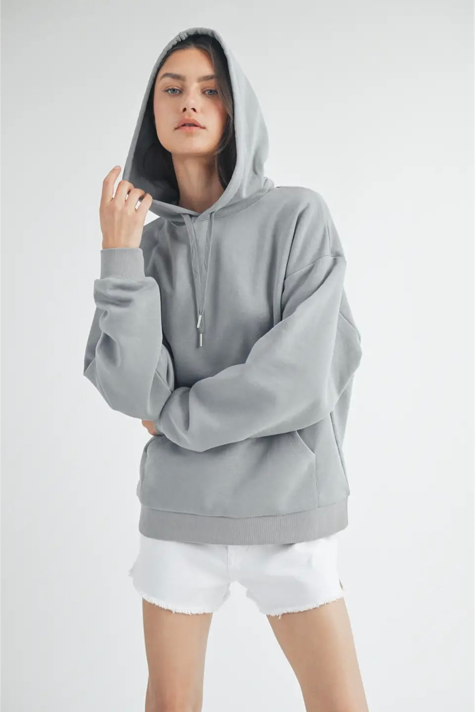 Wishlist Cotton Hooded Sweatshirt - Slate