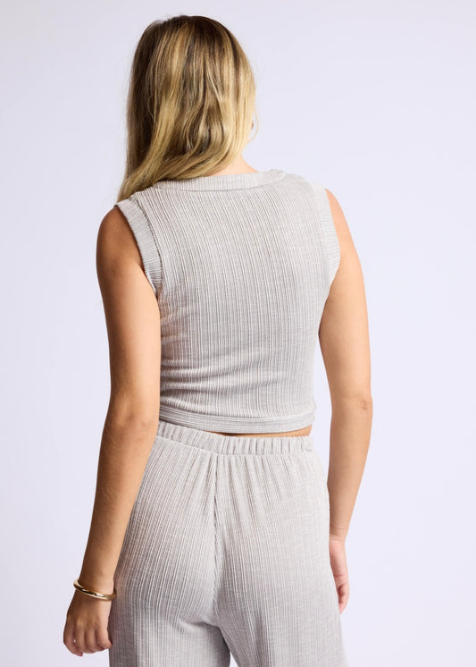 Sage The Label  Fresh Fair Ribknit Vest