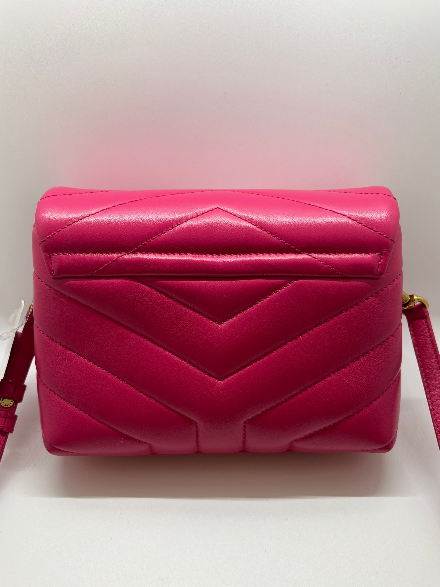 Saint Laurent YSL Toy Loulou Matelassé Bag - Pink