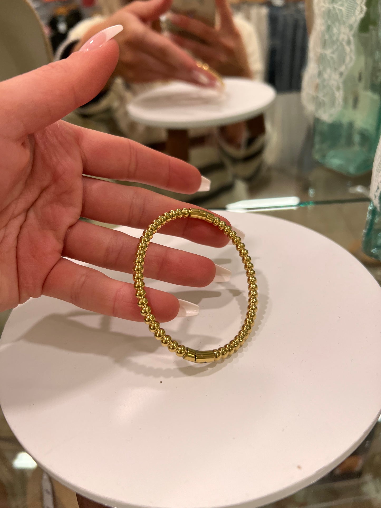 Bracha Benny Gold Beaded Bracelet