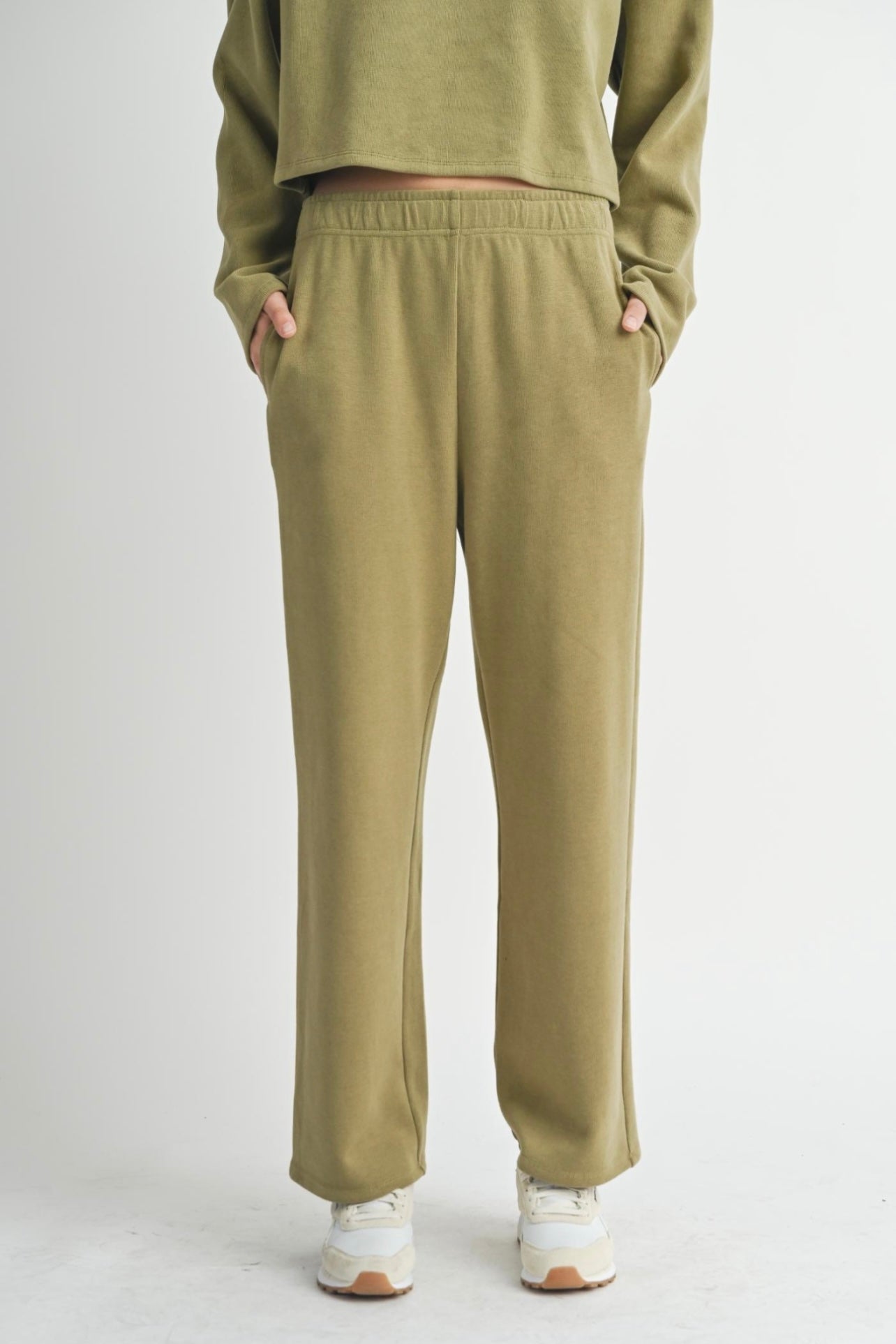 Sadie & Sage Relaxed Stay Lounge Pants - Dark Sage