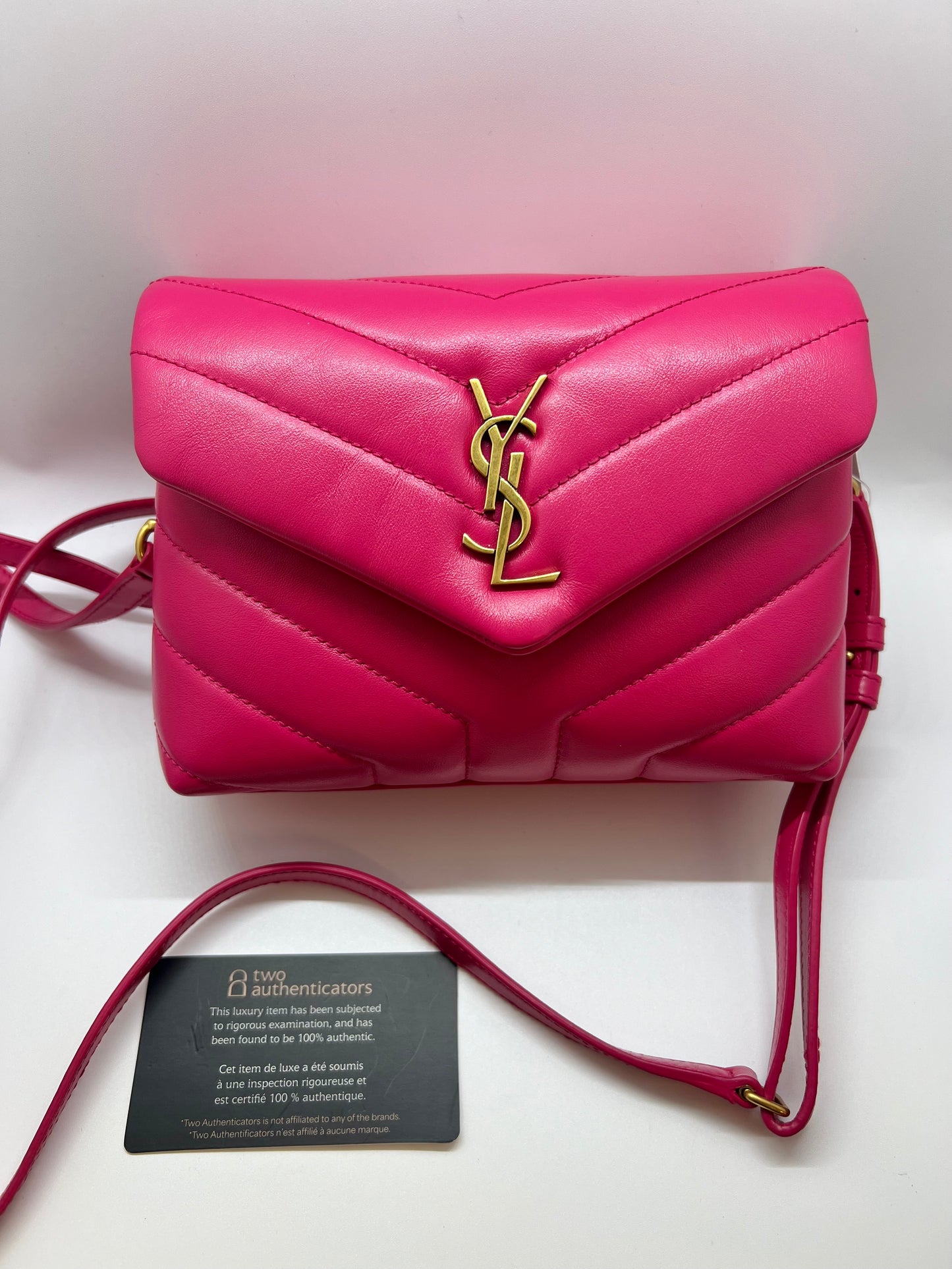 Saint Laurent YSL Toy Loulou Matelassé Bag - Pink