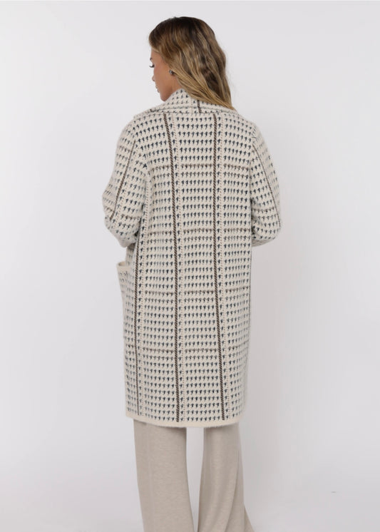 Sage the Label Marceau Houndstooth Coat