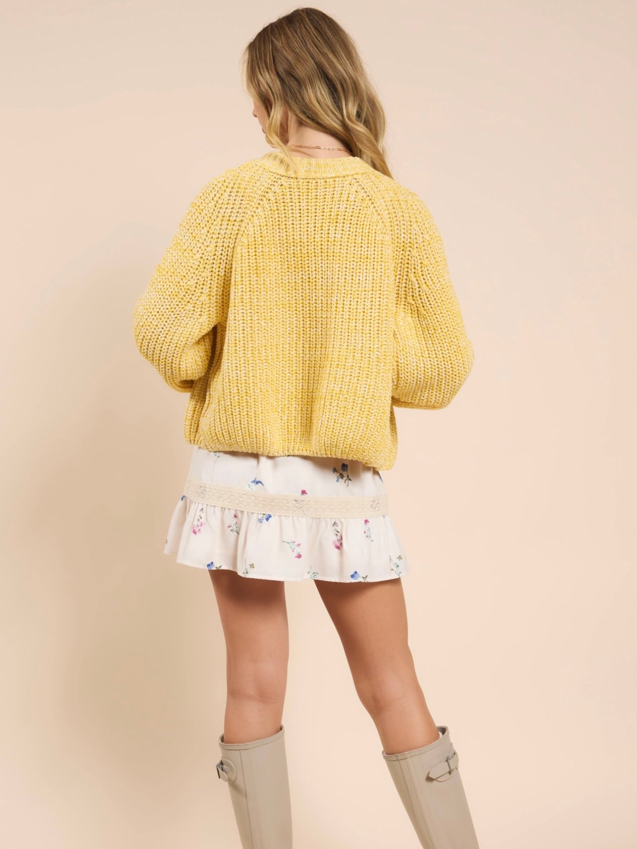 Sadie & Sage Sunroof Knit Cardigan - Yellow