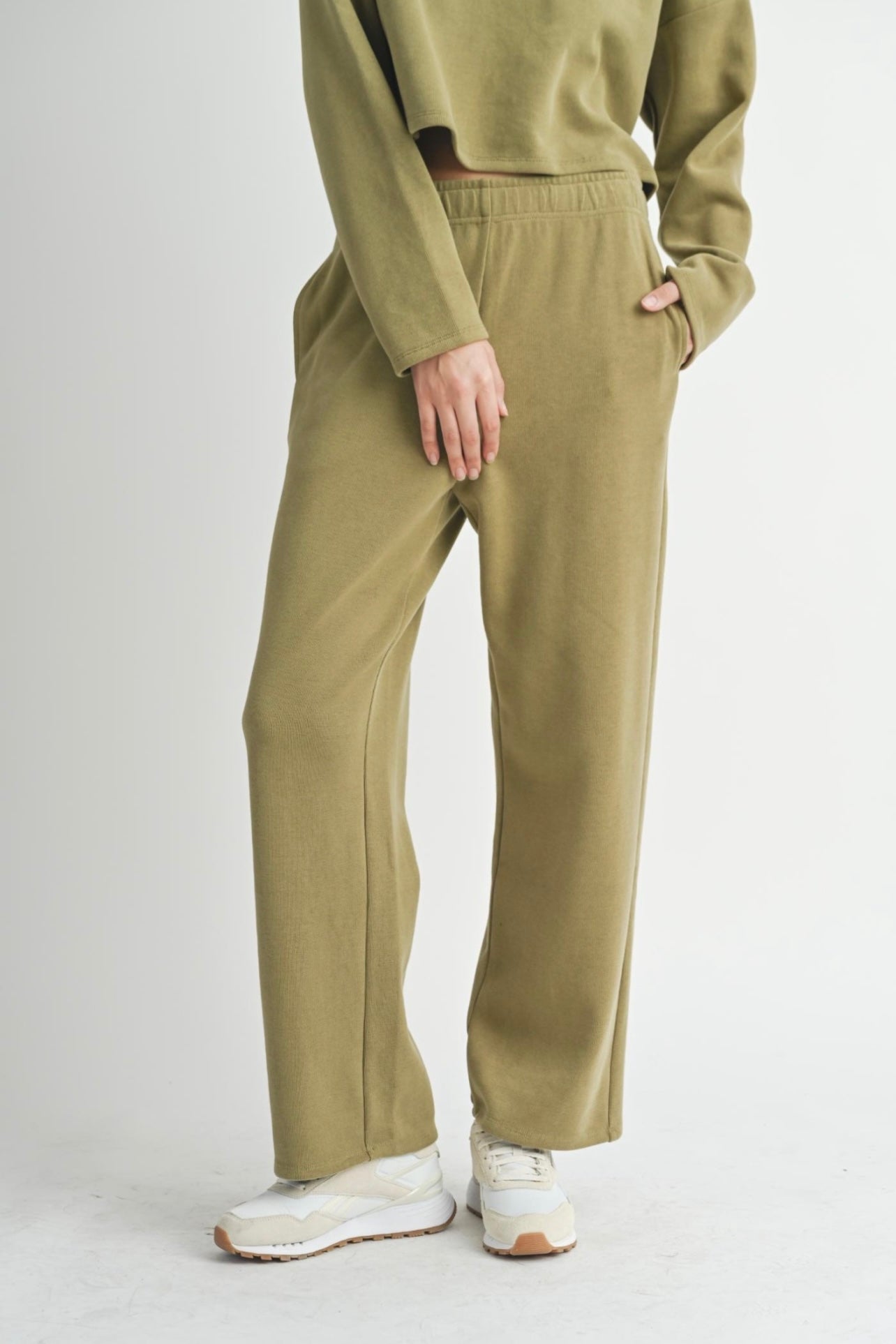 Sadie & Sage Relaxed Stay Lounge Pants - Dark Sage