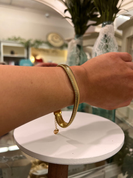 Bracha Billie Thick Gold Bracelet