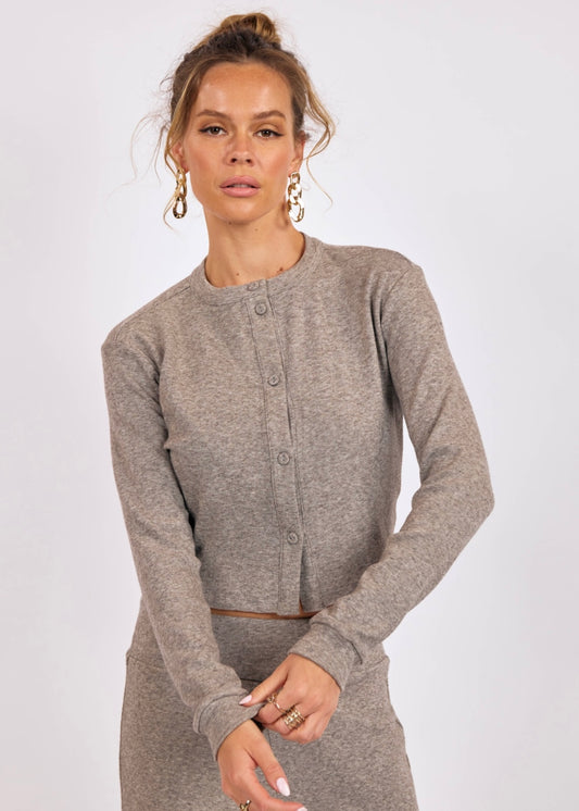 Sage the Label Lodge Button Up Knit Top