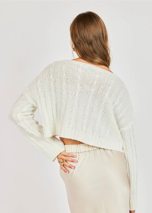 Sadie & Sage You & Me Cardigan - White