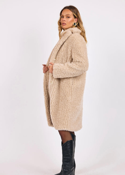 Sage the Label Rendezvous Wubby Long Fur Collar Coat