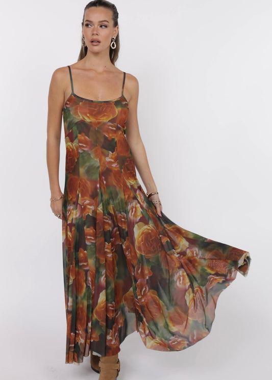 Sage the Label Heart Beats Godet Maxi Dress